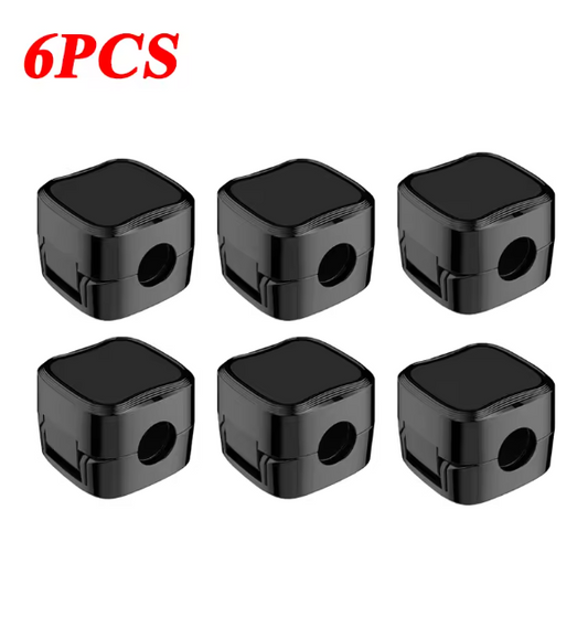 6 Pcs Cable Organizer Silicone USB Cable Winder Desktop Tidy Management